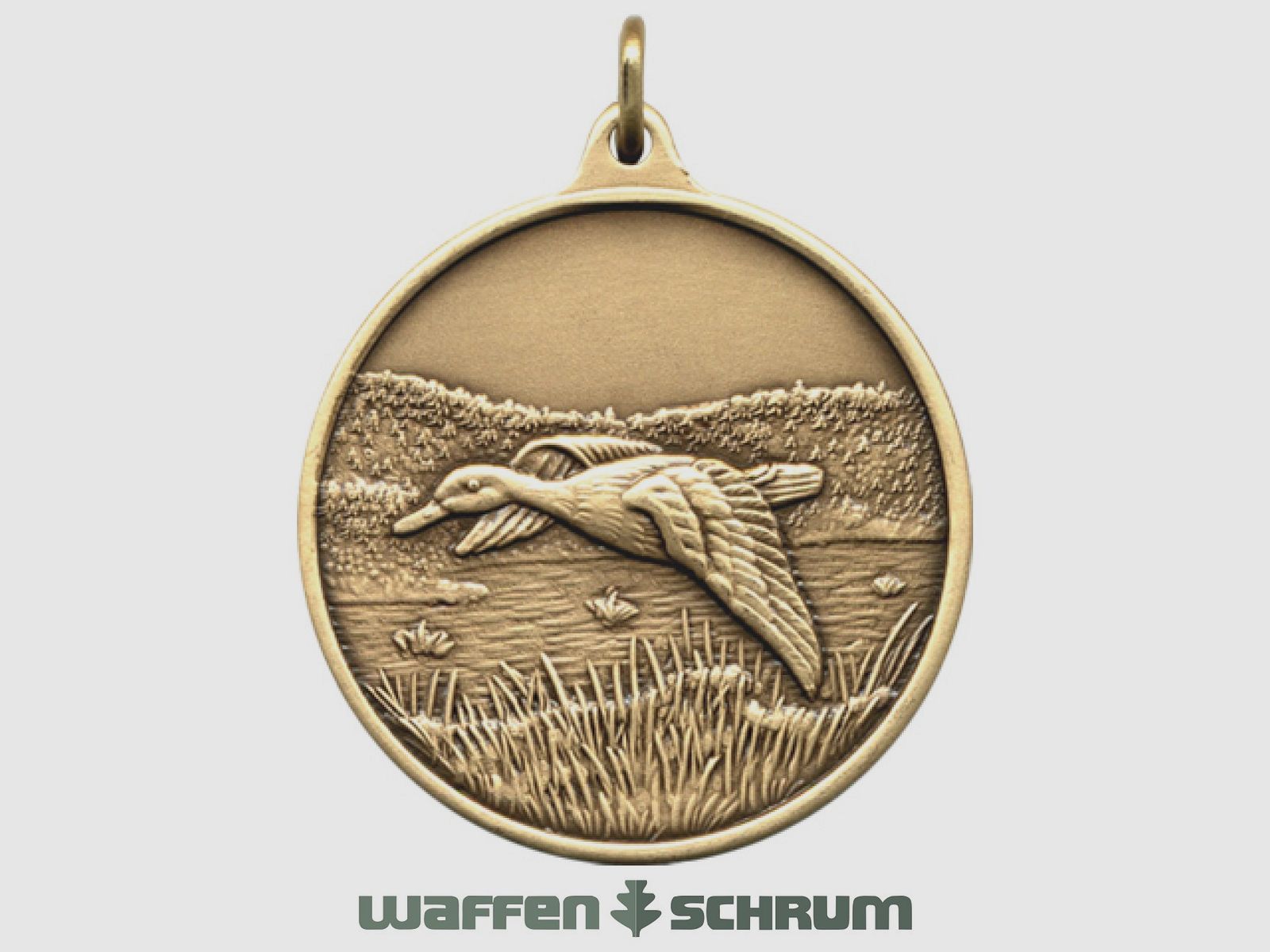 Jagdmedaille Ente 40mm Bronze
