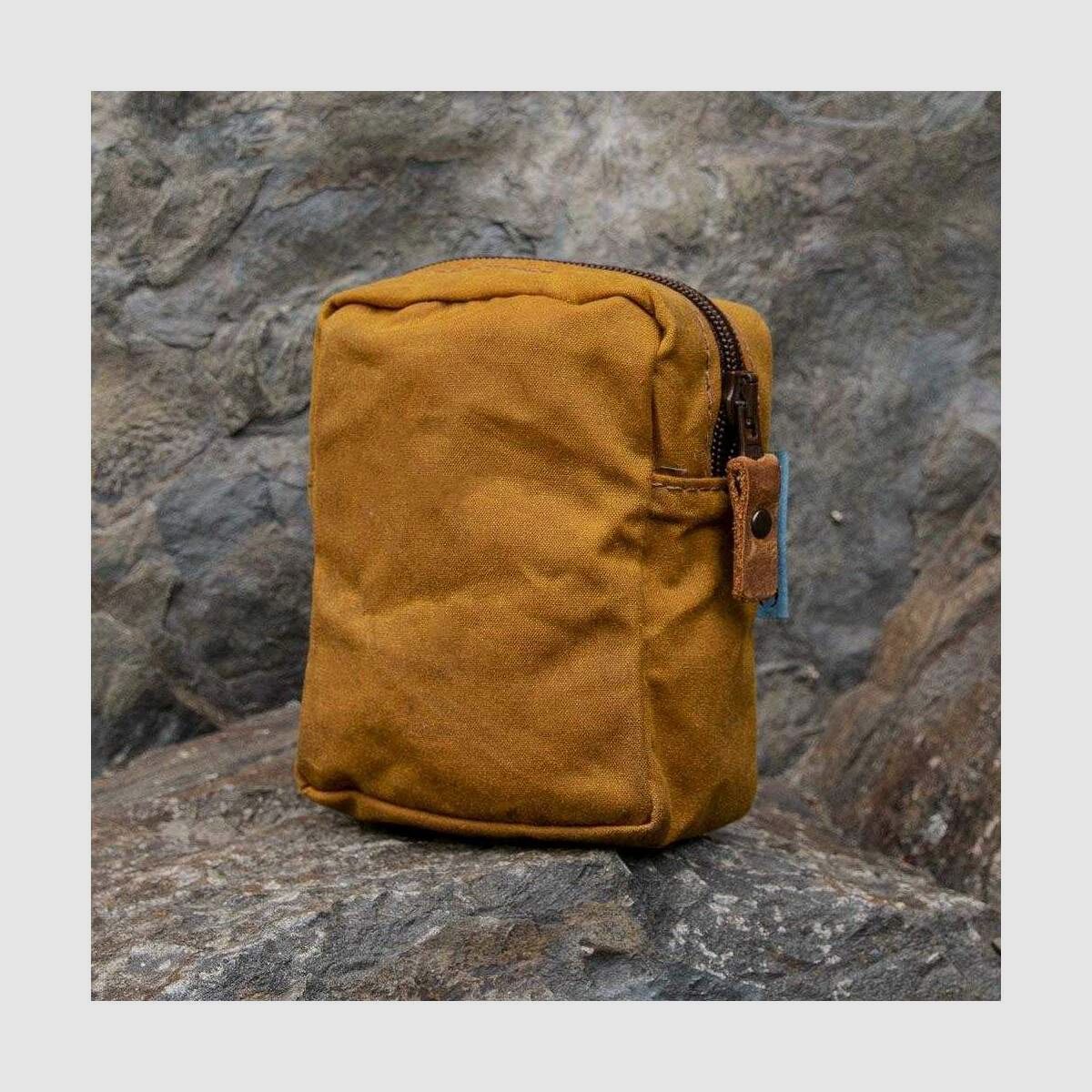 STEINKAUZ Waxcotton RV-Gürteltasche, klein, Safran, Bild 3 von 4