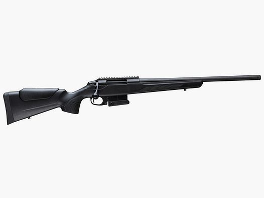 TIKKA T3x COMPACT TACTICAL RIFLE, .223 Rem., Black Steel, Barrel Length 20", Black, Adjustable Cheek Piece, MG 5/8"-24 UNEF
