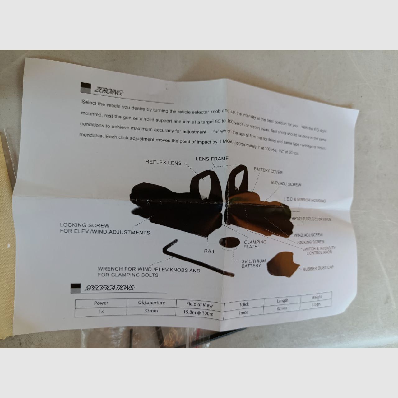 Celownik Ares Arms Red Green Dot