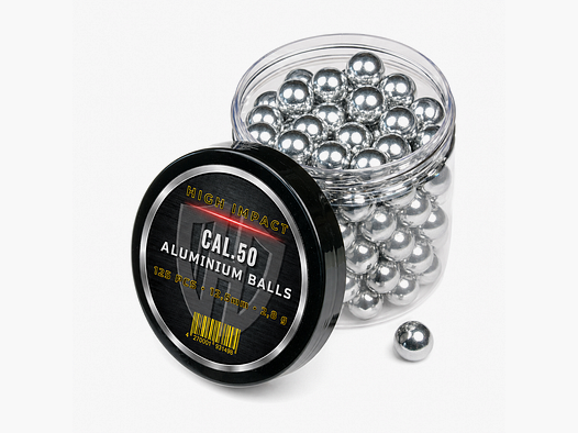 125x ALUMINIUM BALLS CAL.50 | HIGH IMPACT | HDR50 TR50 | 2.8gr