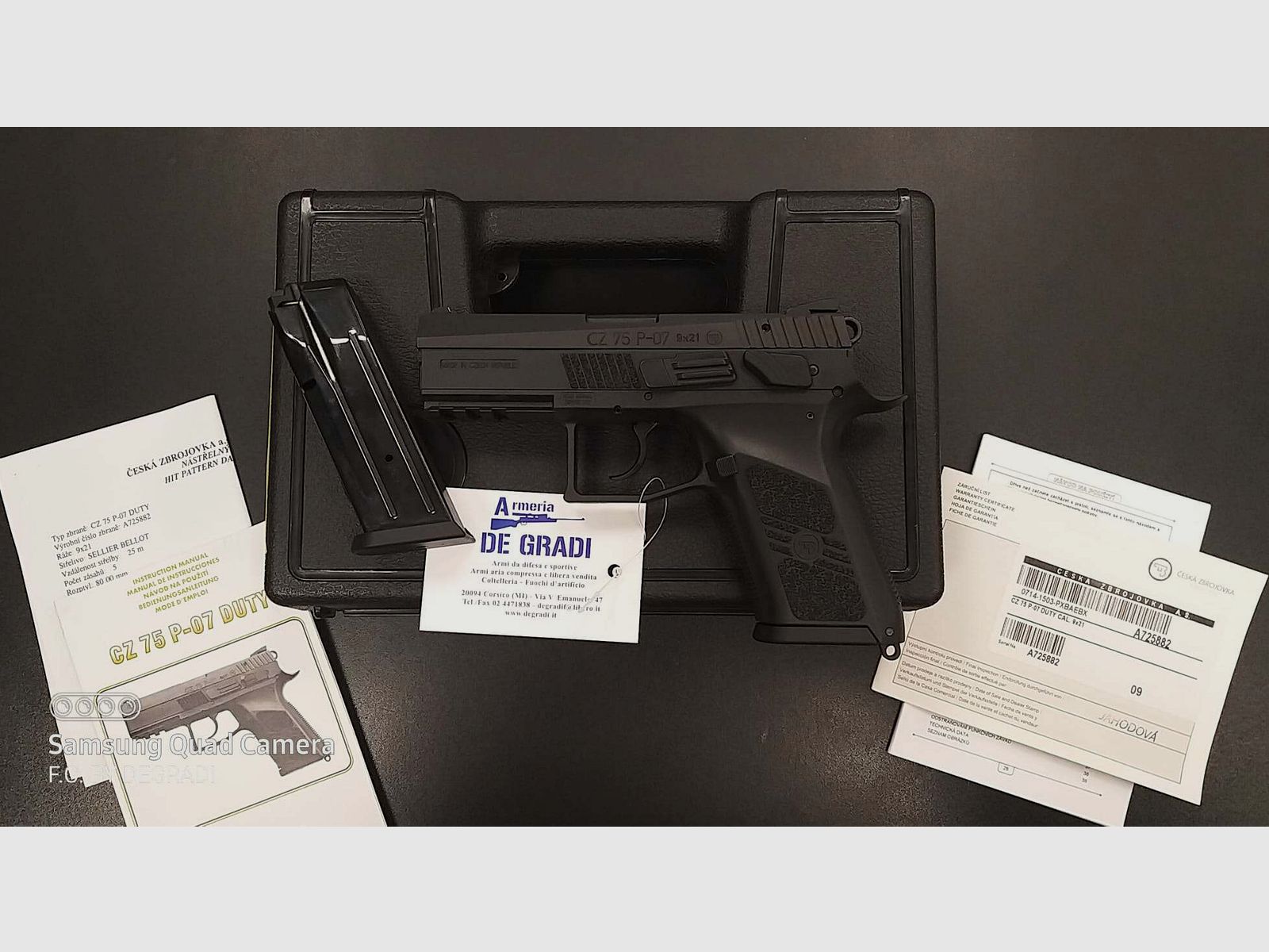 CZ MODEL 75 P-07 DUTY CALIBRE 9X21, imagen 1 de 4