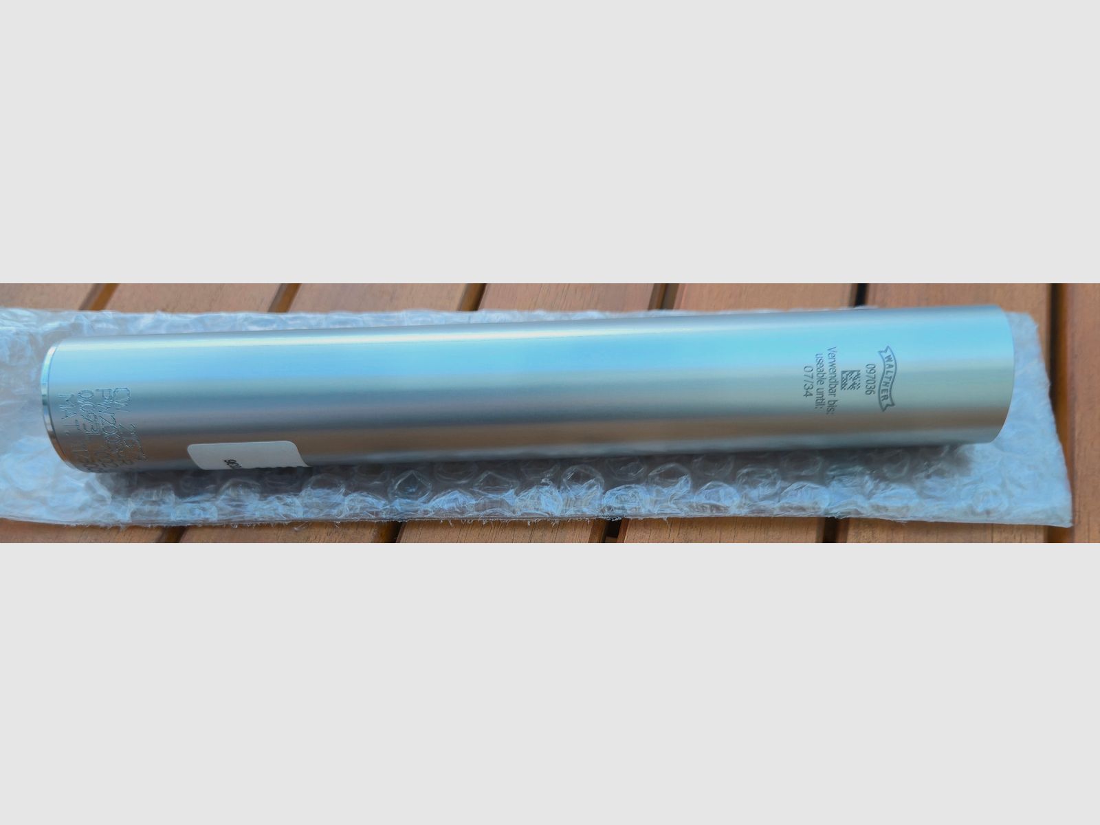 Kartusche / Pressluftkartusche Walther LP 500 LP 400 AP 20 Pro Luftpistole - TÜV bis 7/2034
