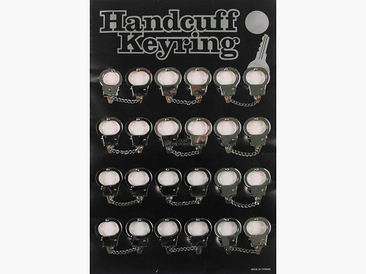 Mini Handschelle, silber, Metall, Schlsselanhnger,1 Stk.