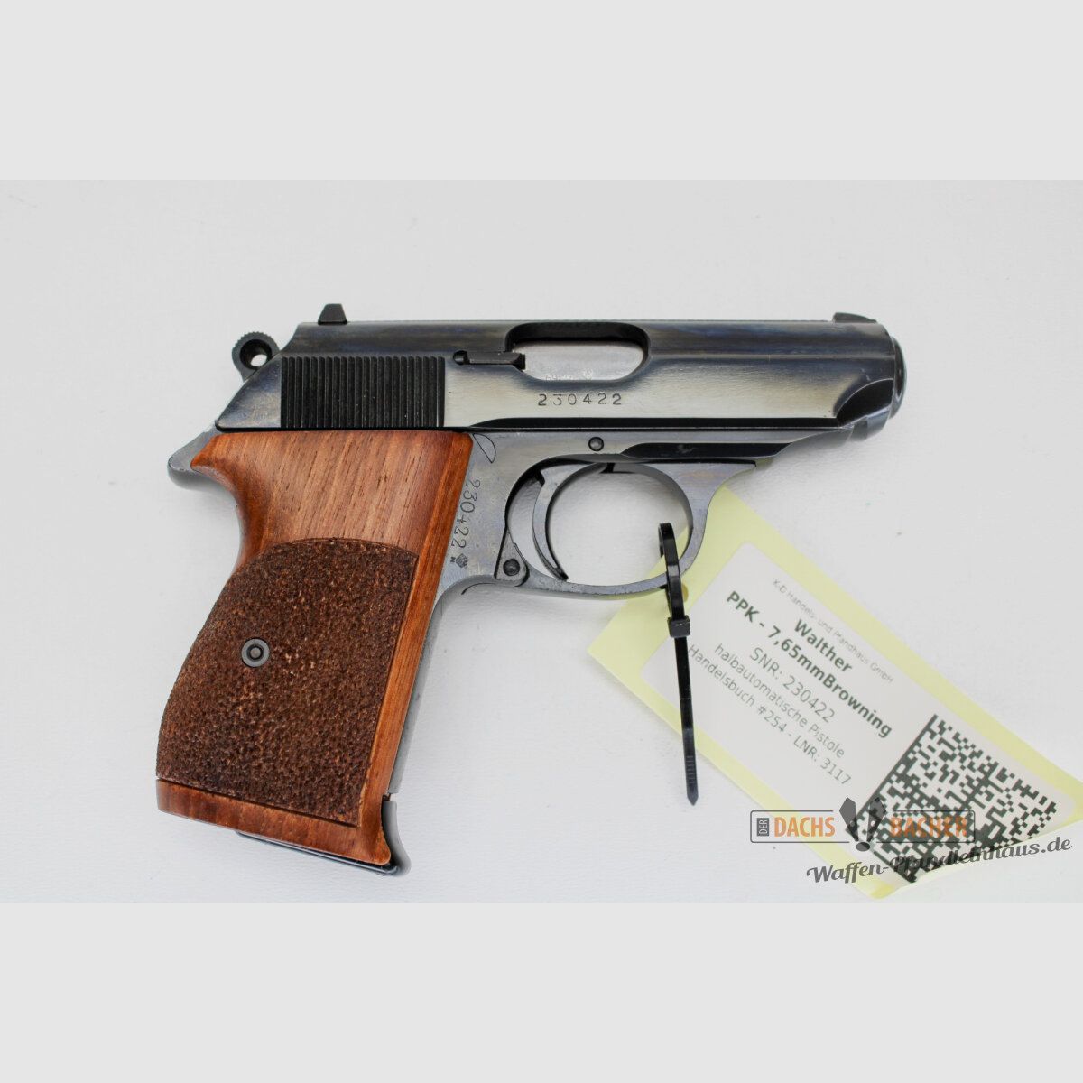 Pistolet Walther PPK kal. 7,65 mm Browning z 2. magazynkiem pudełko zdjęcie testowe, zdjęcie 3 z 3
