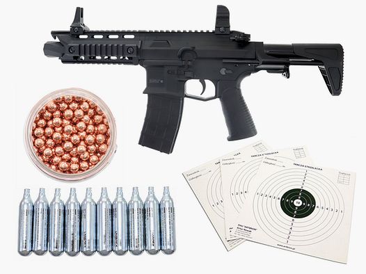 Wiatrówka karabinek Borner AR Blow back kal. 4.5 mm BB