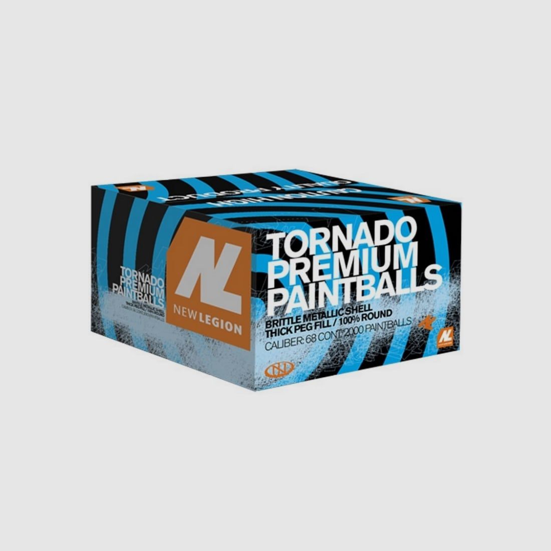 Nuove palline da paintball Premium Turnier Tornado Legion (scatola da 2000)