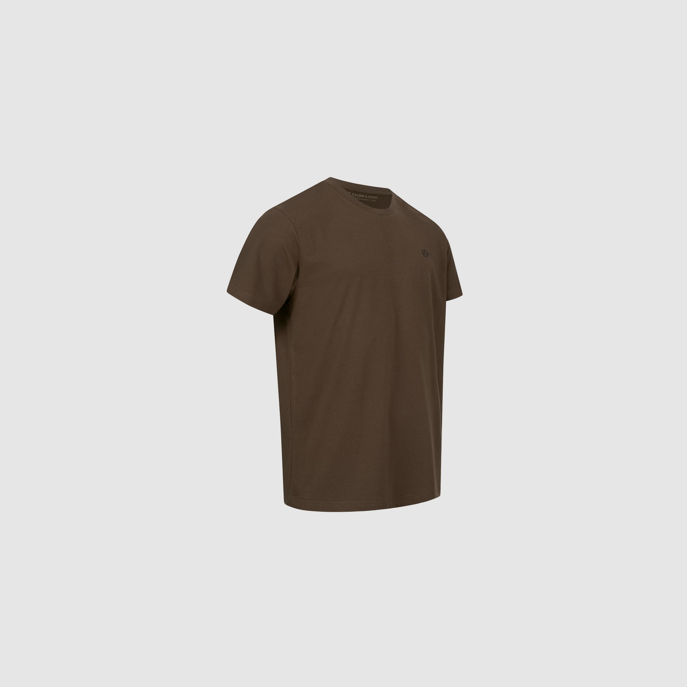 Sauer&Sohn Sauer T-shirt 23 chocolat T-shirts pour hommes, image 4 sur 4