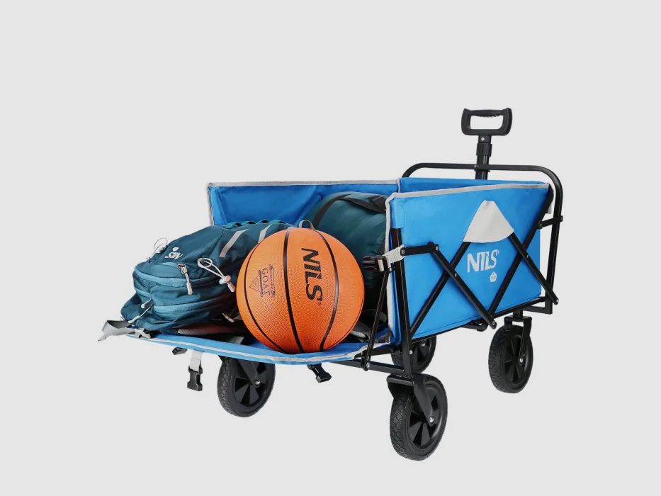 NC1606 Handwagen Grau-Blau 125L Nils Camp