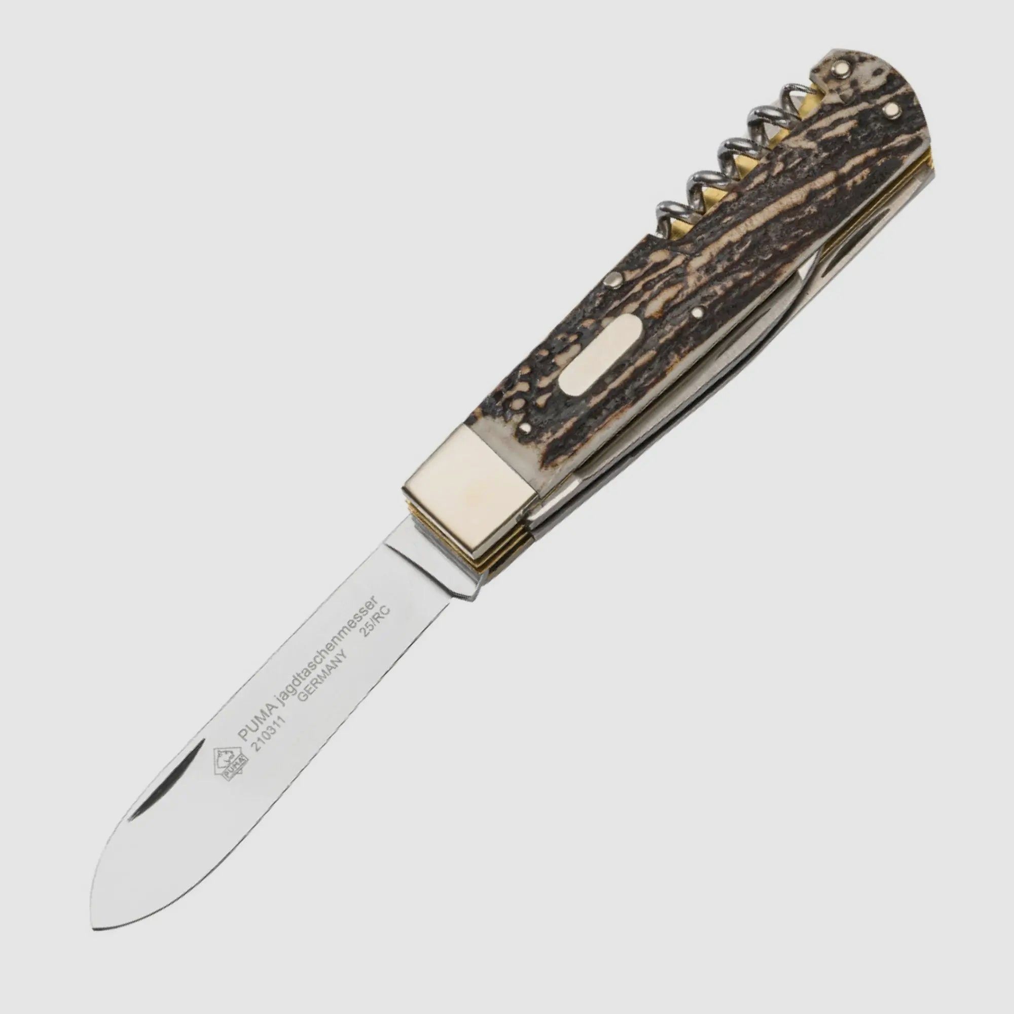 Couteau de poche de chasse PUMA 4 pièces édition FAOS "Cerf"