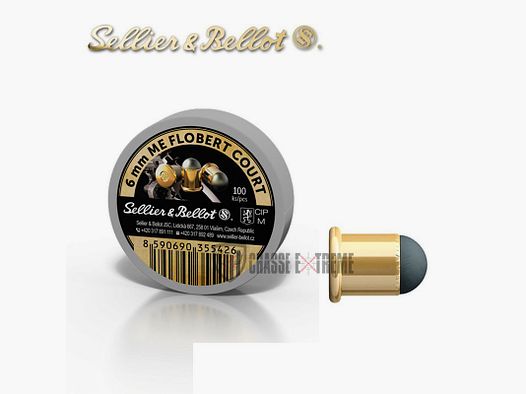 100 cartucce S&B cal.6mm Me Flobert Court 16gr
