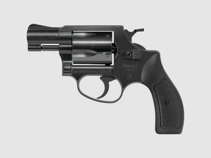 WEIHRAUCH HW 37 - . REVOLVER DE DISPARO EN BLANCO - NEGRO - AGARRE SINTÉTICO - 9MM R.K.