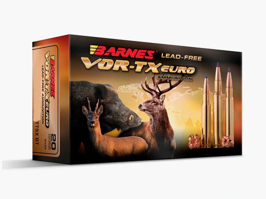 Barnes 31331 .30-06 Sprg. Vor-TX TTSX 10,90g 168grs. Munizione per armi lunghe senza piombo