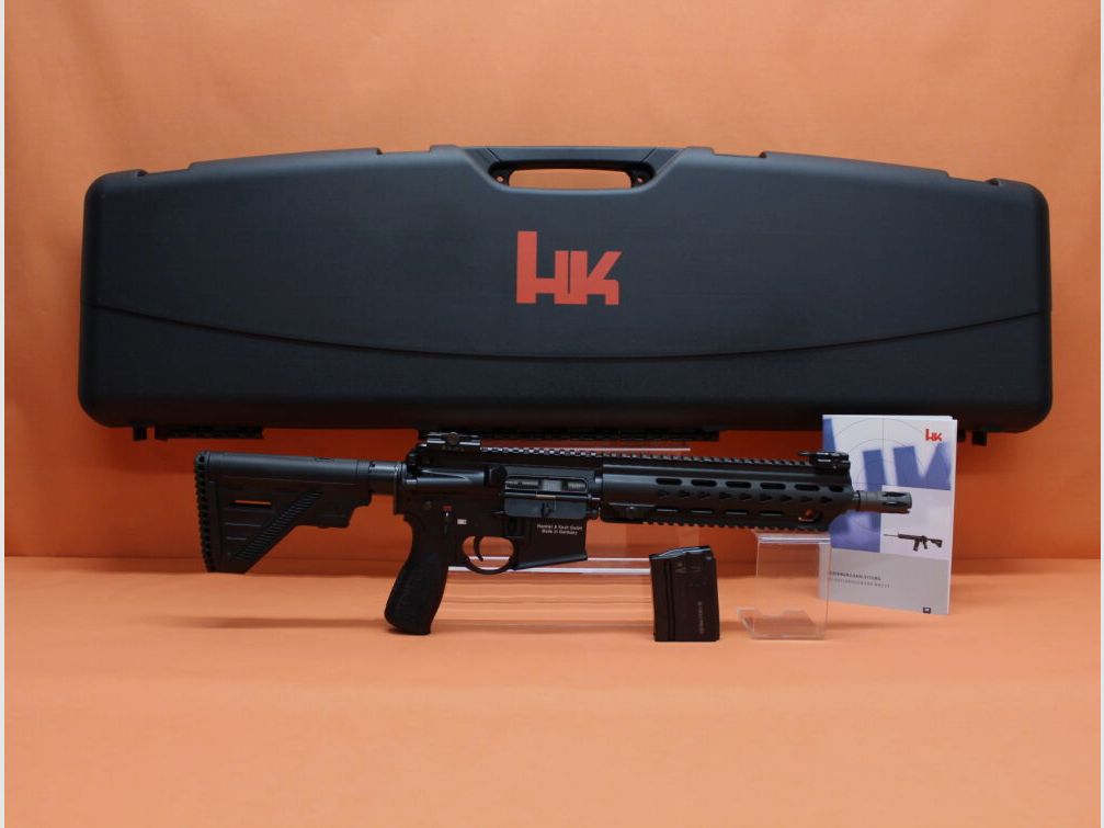 Heckler&Koch Ha.Büchse .223Rem Heckler&Koch/H&K MR223 A3 11" Lauf Schwarz HKey, Gas-Piston-System AR-15/HK416