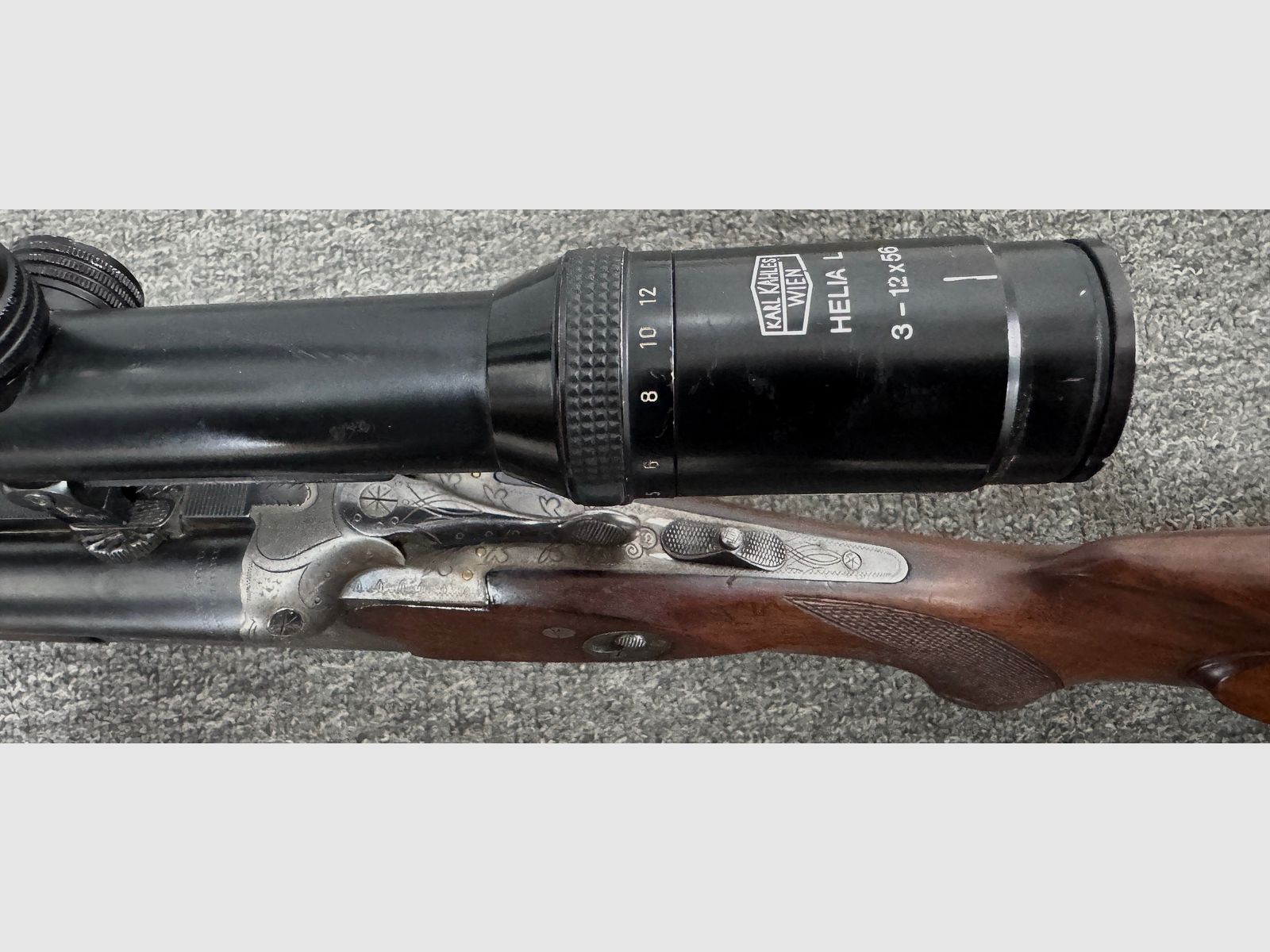 Suhler Drilling .30-06 & .22 Hornet & 12/70 mit Kahles 3-12x56 mit Nachtleuchtpunkt