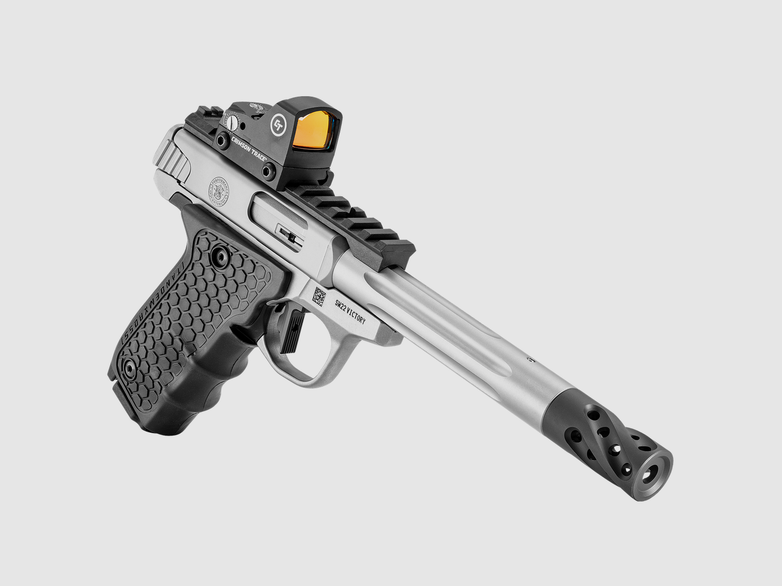 Smith & Wesson PC SW22 Victory™ Target Model – geriffelter Lauf, mit Optik ausgestattet, S/S Gls-Korn .22LR 6in 10rnd SAO, Bild 4 von 6