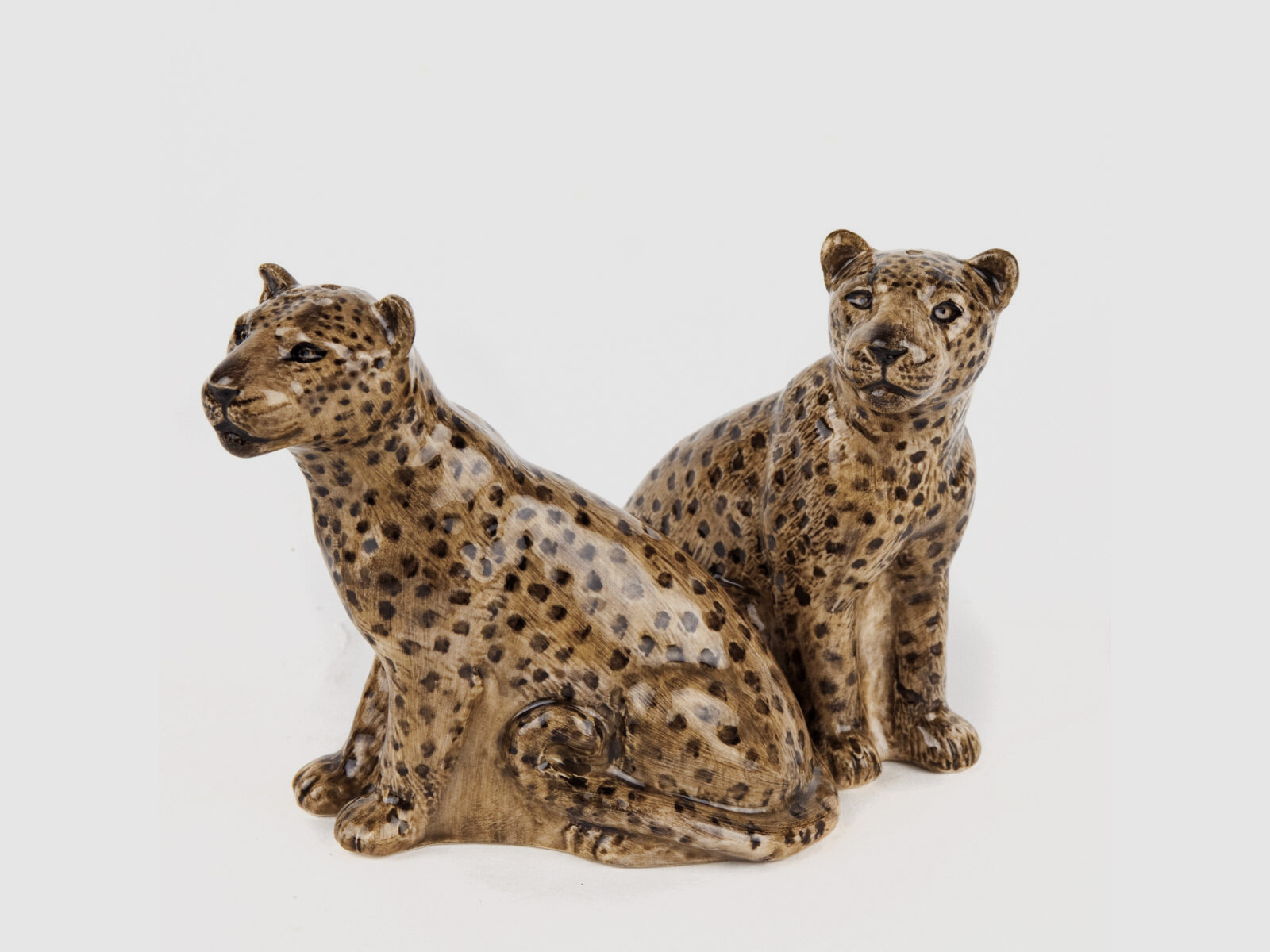 Lovergreen Porzellan Motiv Leoparden Salz- und Pfefferstreuer