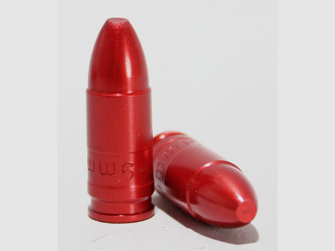 Waffenzubehör Pufferpatrone Alu 9 Para 2 stck Pufferpatronen