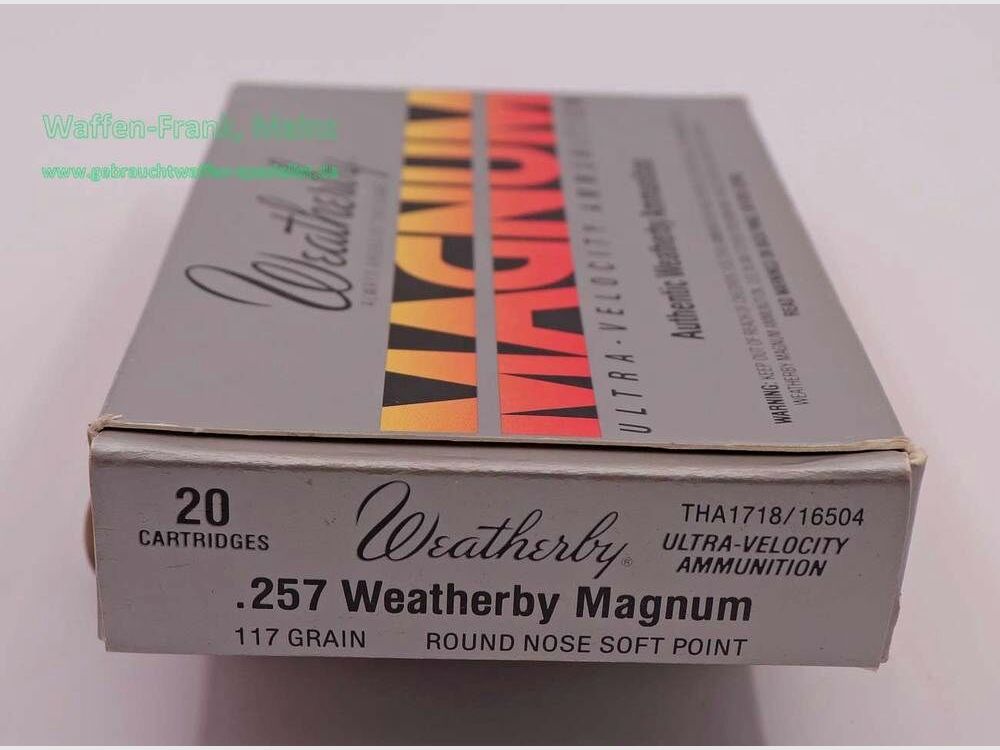 Weatherby - USA Cartouches de fusil .257WBY.Mag
