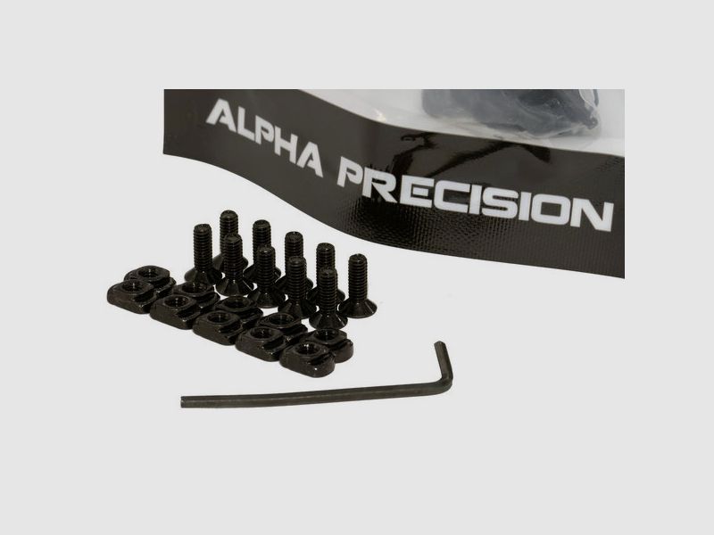 Alpha Precision - set di viti 10x 12mm - adatto per M-Lok