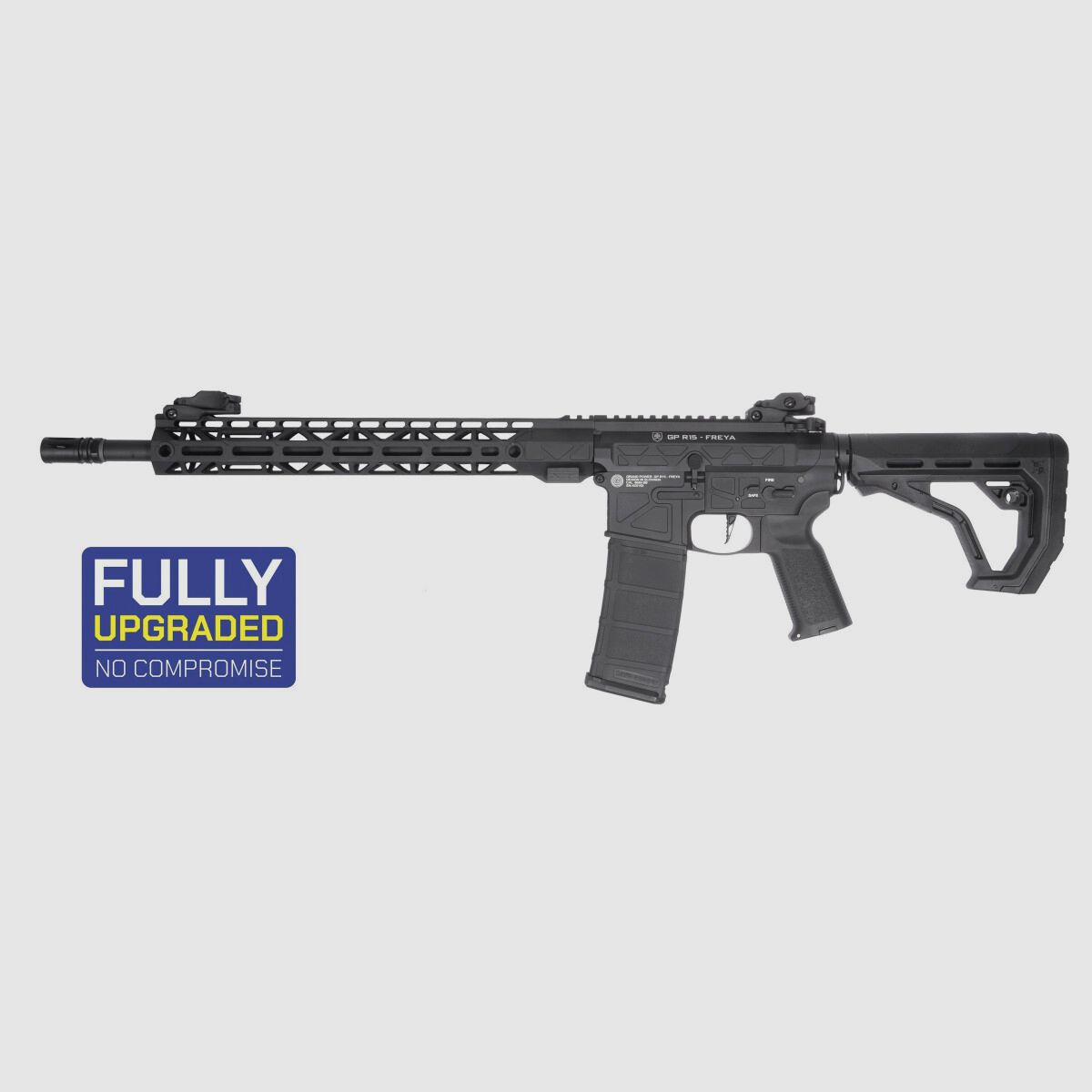 GP R15 FREYA 13" CNC Mlok FREYA ALPHA S-AEG Schwarz Frei ab 18 Jahren | Delta Armory