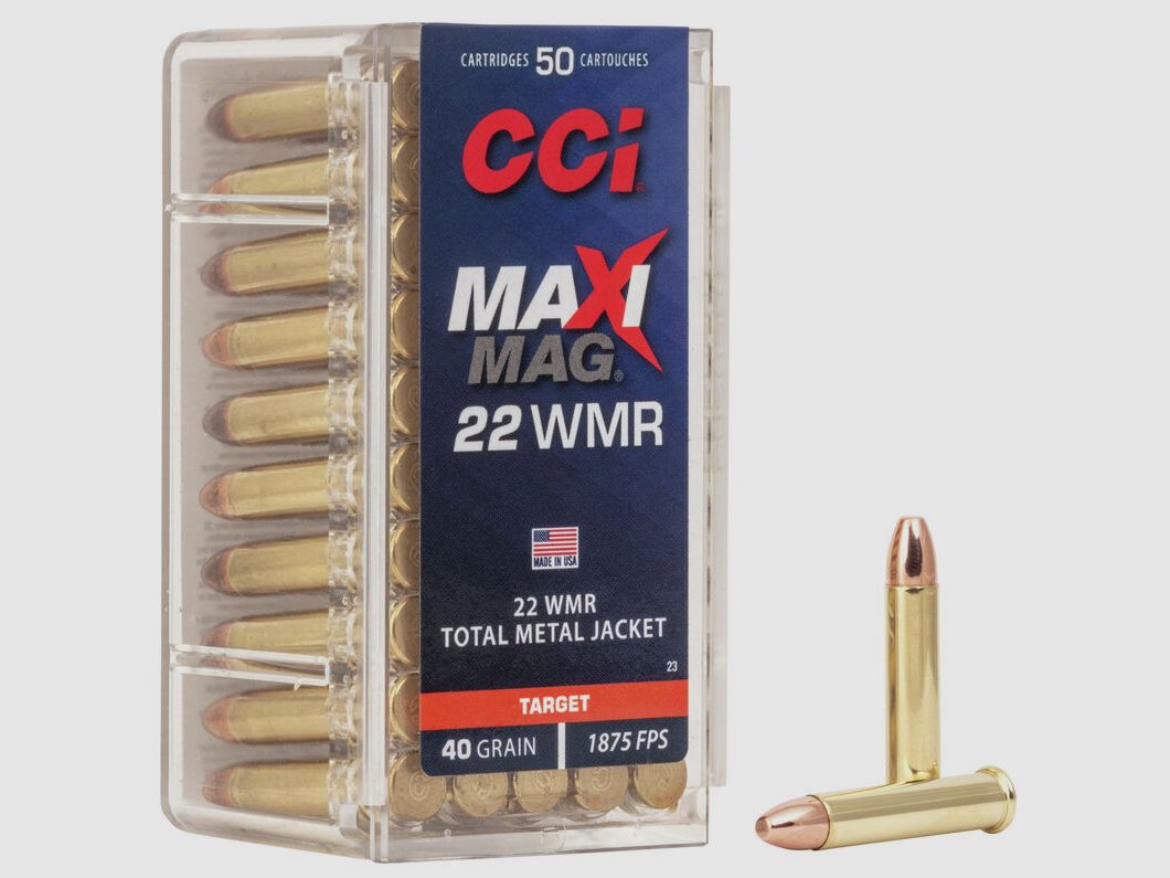 CCI Maxi-Mag .22 WMR 40GR FMJ 50 cartucce