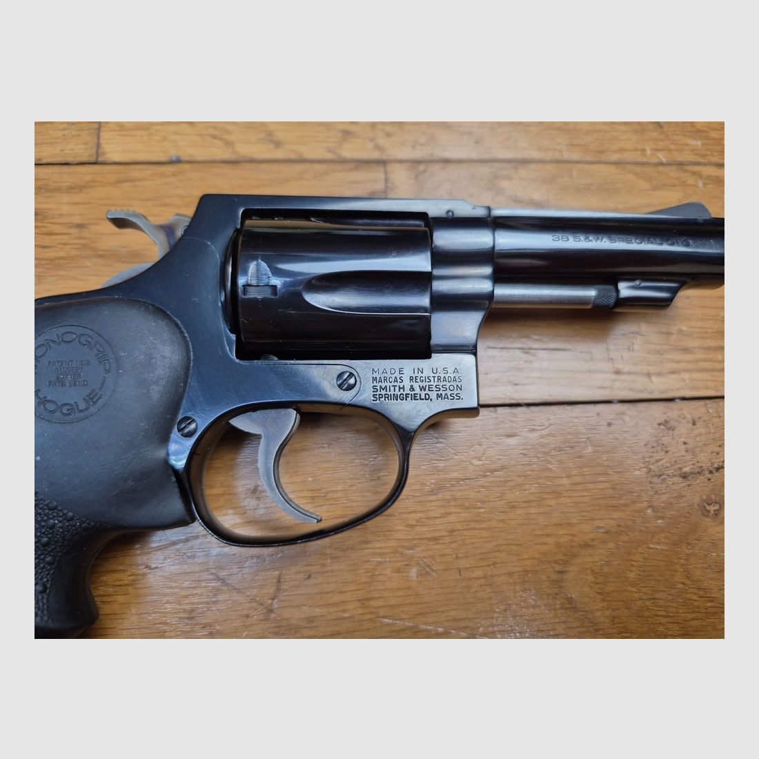 Selten Revolver Smith&Wesson Mod 36-1 oder „Chiefs Special“ – 5 Schuss im Kal. 38 SP – Lauf 3 Zoll neu – Waffe von 1979 – Schulterholster – Zustand nahe neu! – TBE+++, Bild 5 von 19