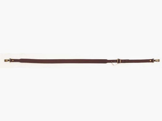 Leather rifle sling with snap hook