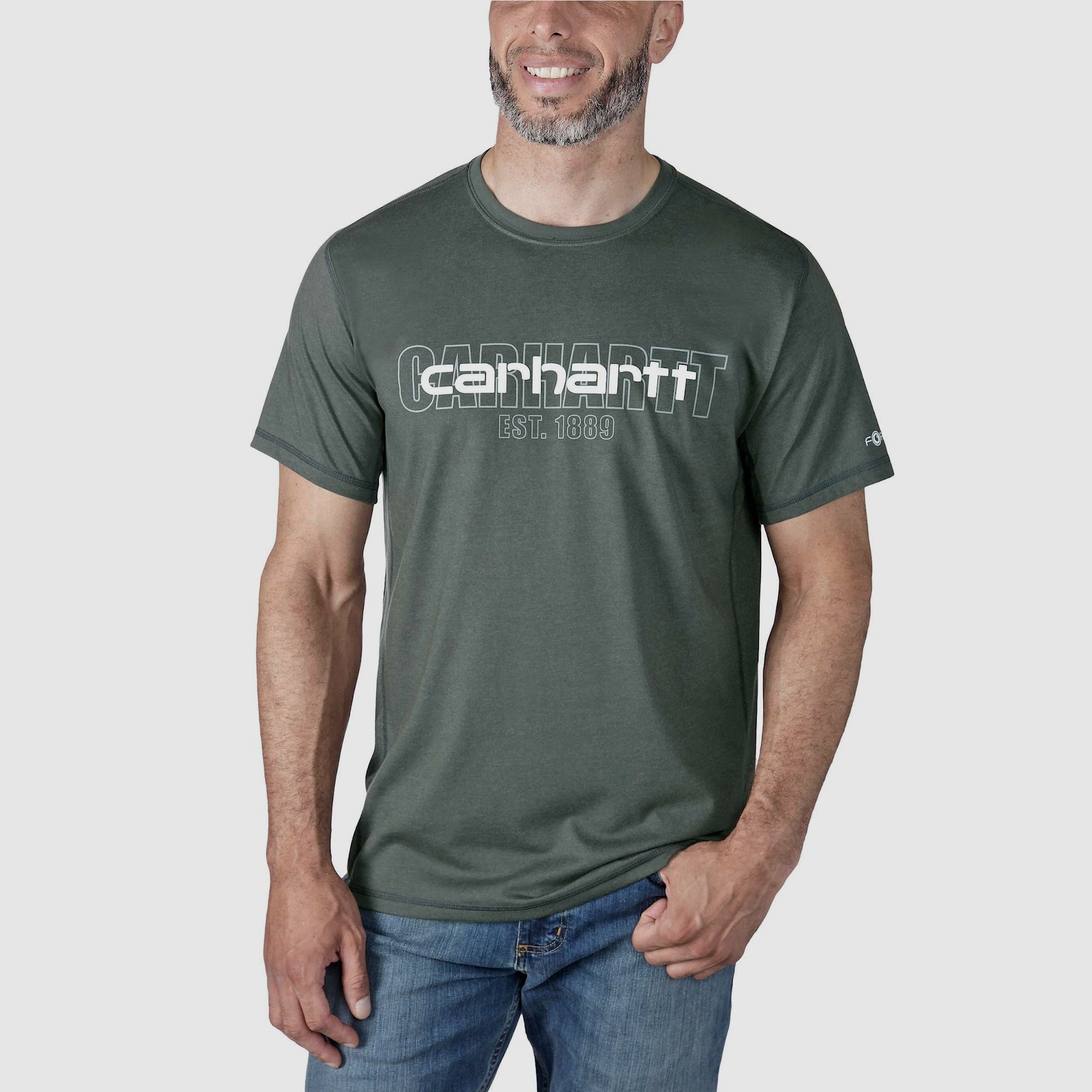 Carhartt Force Graphic T-Shirt Uomo Carbon Heather M