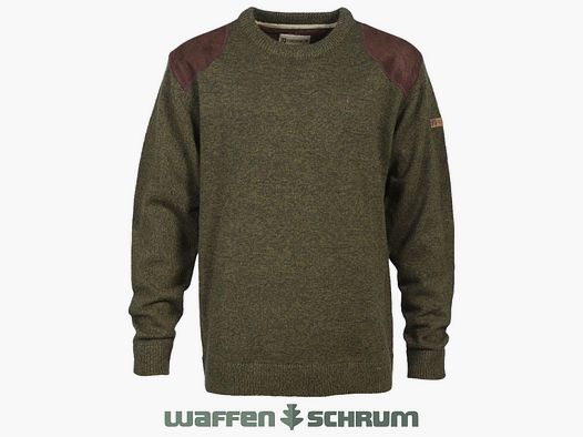 Percussion Pullover mt Stickerei Khaki-Percussion