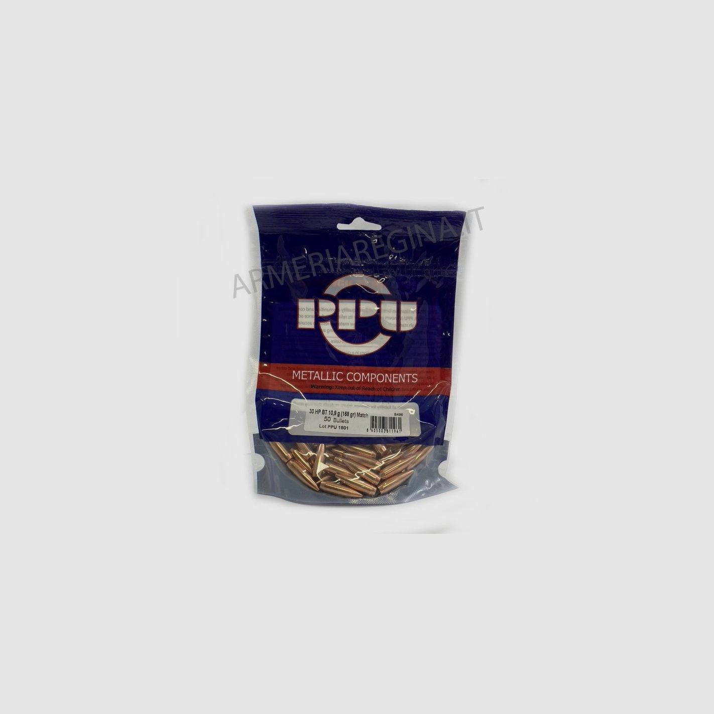 PRVI PARTIZAN BALAS 30 (.308) HP BT MATCH 168GR 50PZ.