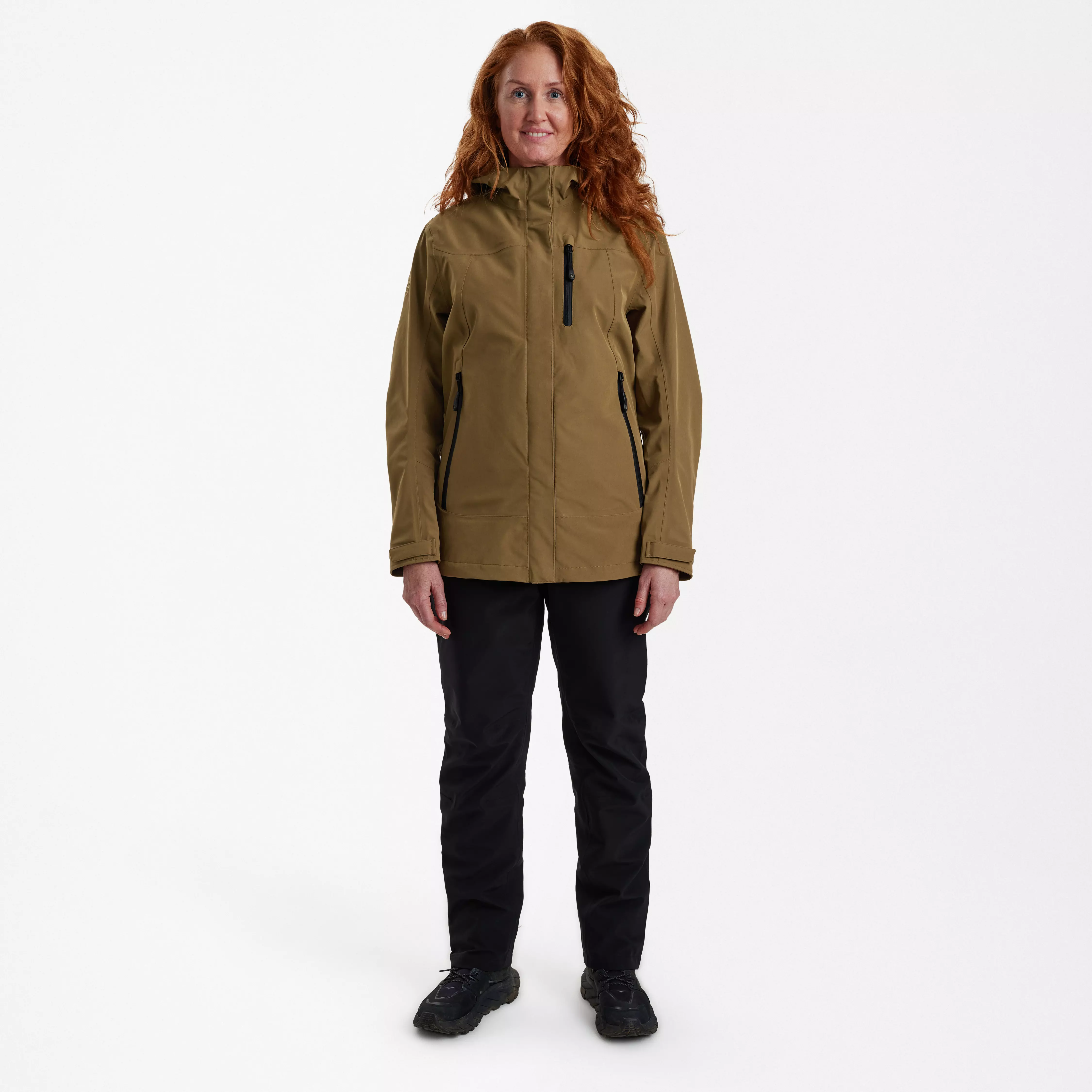 Lady Sarek Shell Jacke mit Kapuze - Butternut, billede 3 af 5
