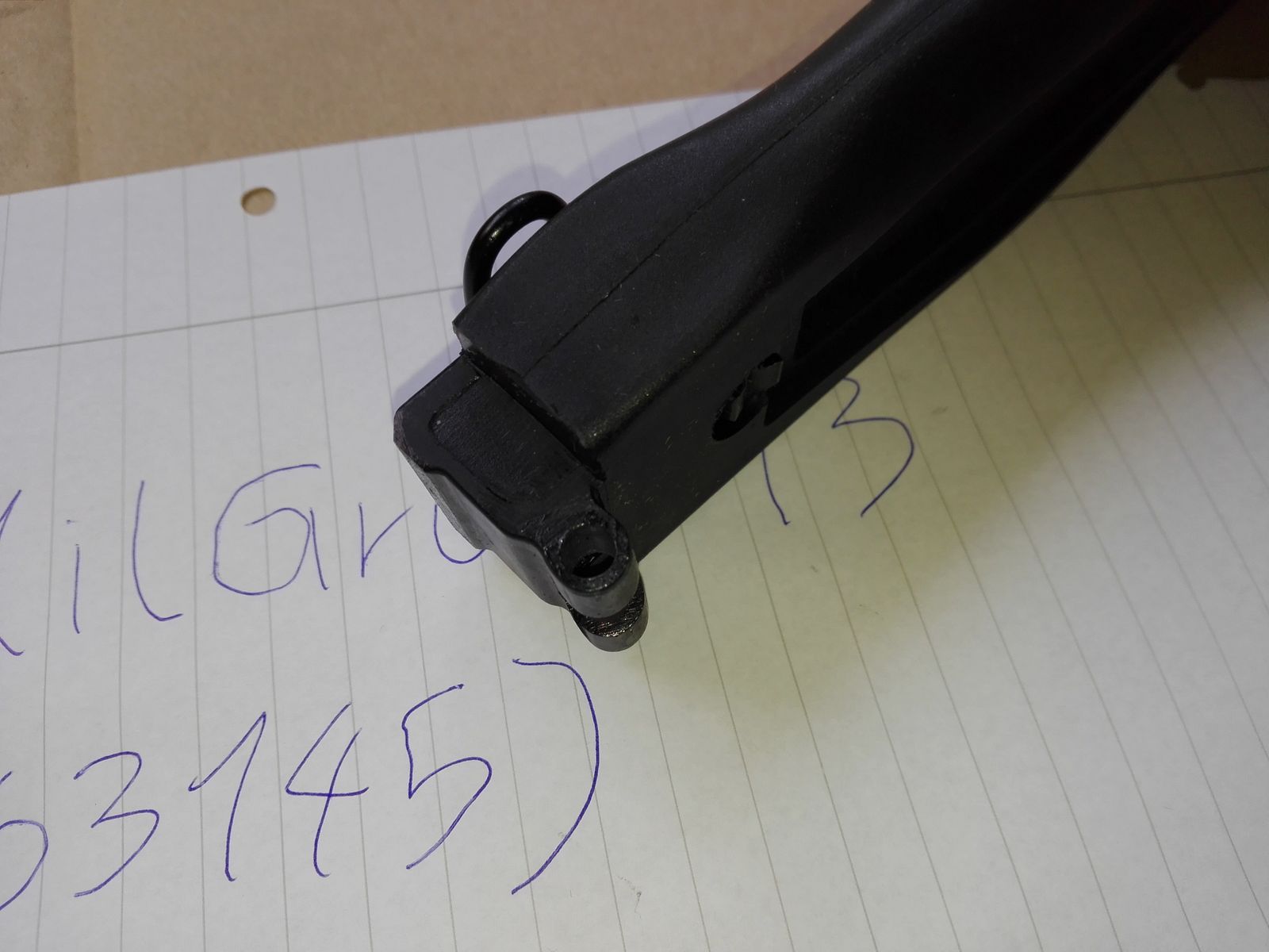 Original IZHMASH Polymer AK74M 5.5mm Pin/Pin Folding stock, 100 Series AK folding stock (older version without slot for buttpad strap)