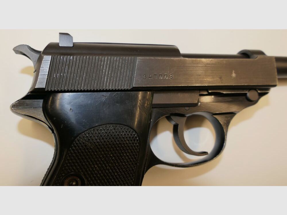 Walther Arms Factory Ulm Danube Pistol Walther P38 in caliber 9mm Para incl. accessories