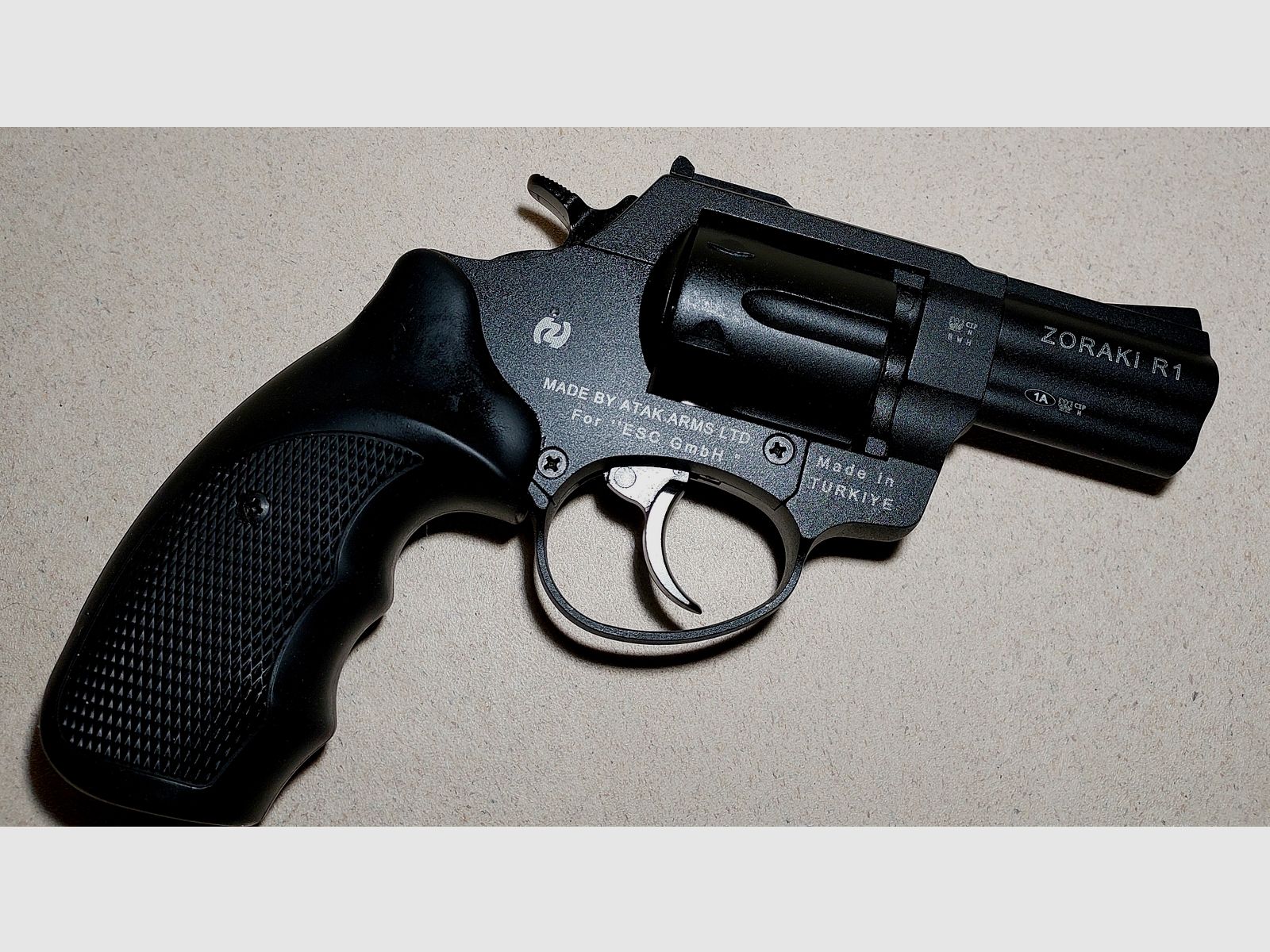 Zoraki R1 2,5 Zoll Revolver Kal. 9mm R.K. brüniert PTB 945 Stahltrommel