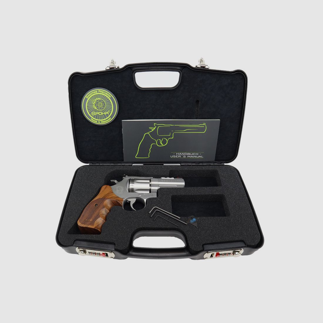 Spohr 283 Carry Acero Inoxidable Revólver de 3" Hecho en Alemania 3 Zoll Caza y Deporte