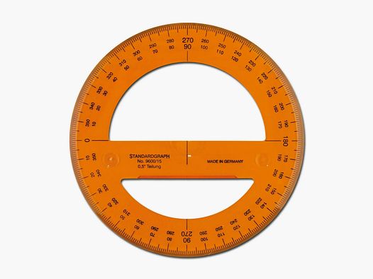 Standardgraph Standardgraph Vollkreis-Winkelmesser