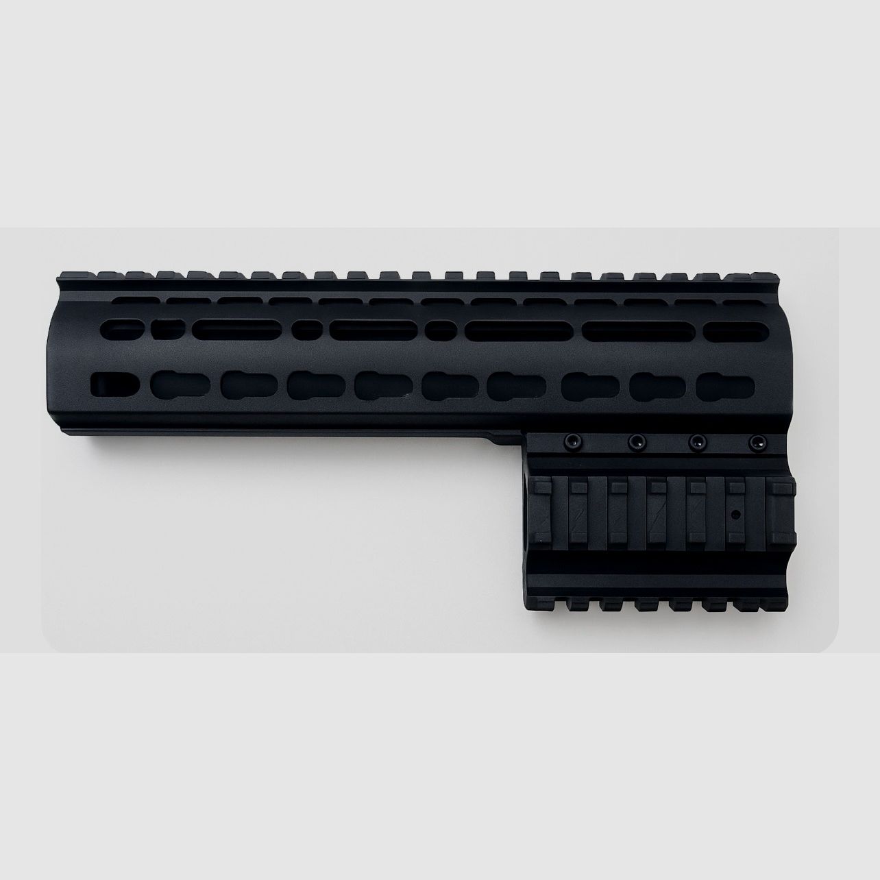Guardamanos AEA Megalodon 248 mm — Picatinny arriba + M-LOK (negro)