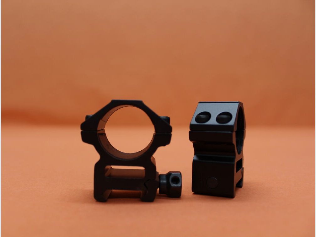 UTG - Leapers UTG Accushot anelli di montaggio 1" Medium (RGWM-25M4) alluminio nero opaco per profilo Picatinny BH=14mm