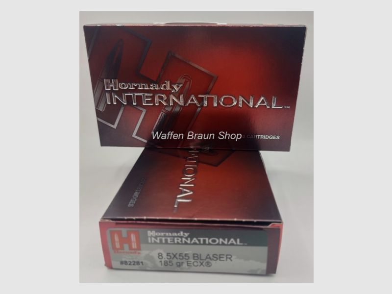 Hornady ECX 8.5 x 55 Blaser 185 gr a"20 pieces