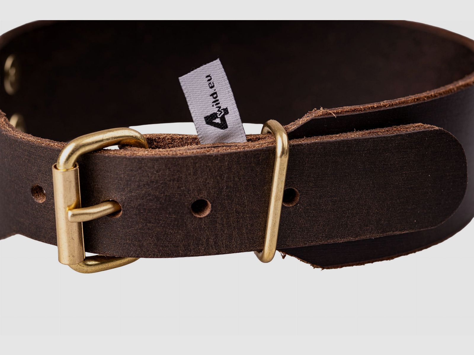 Collar de rastreo de cuero 38 mm 46–52 cm, imagen 4 de 8