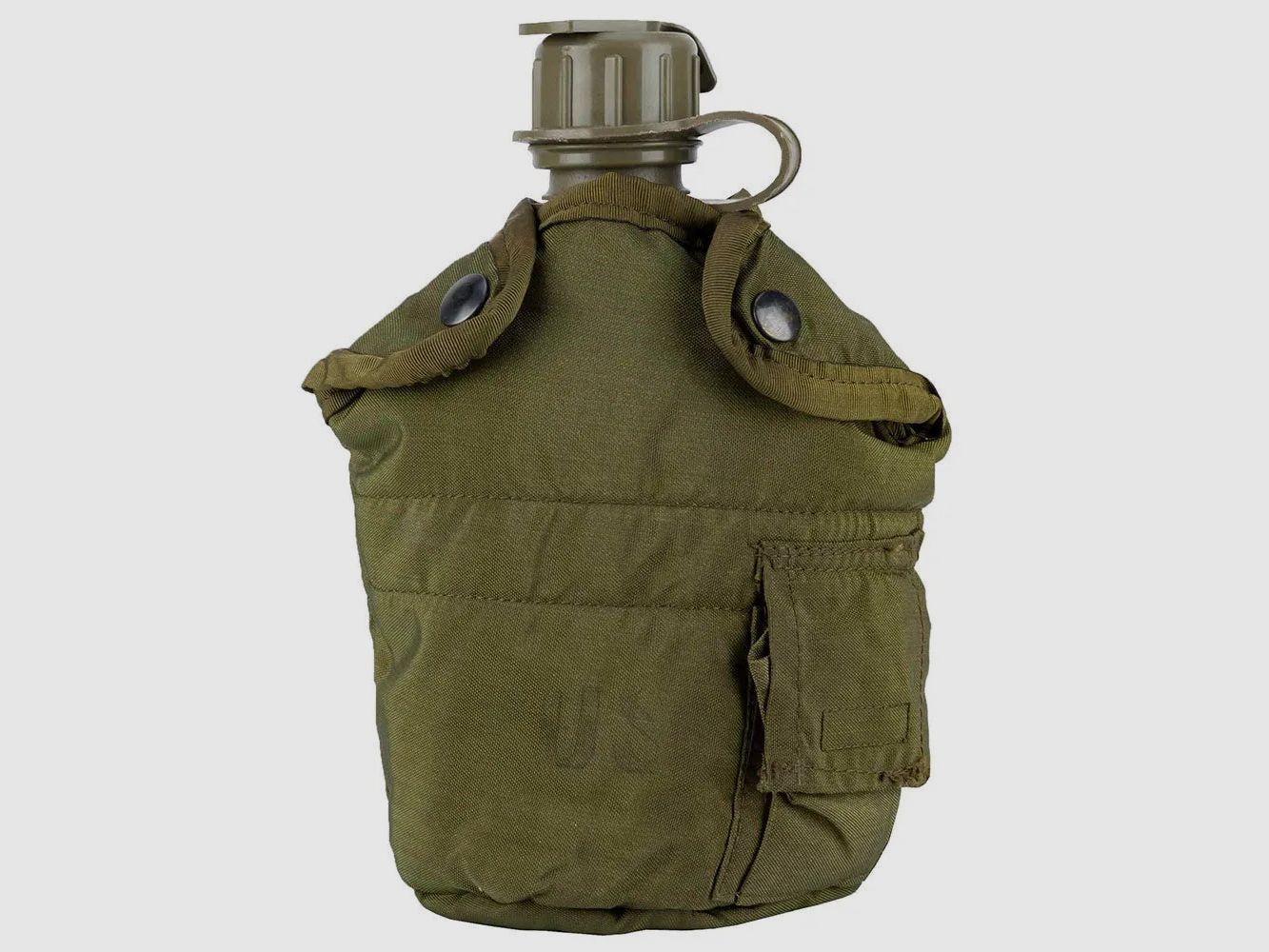 US Army US Feldflasche 1 qt. mit Bezug oliv gebraucht