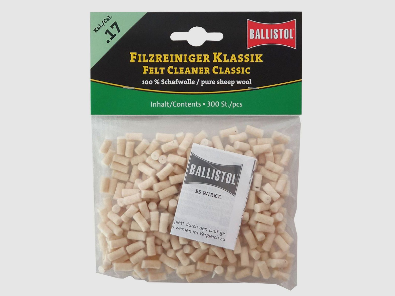 Ballistol Viltreiniger Klassiek / 300 stuks / Kal. .17