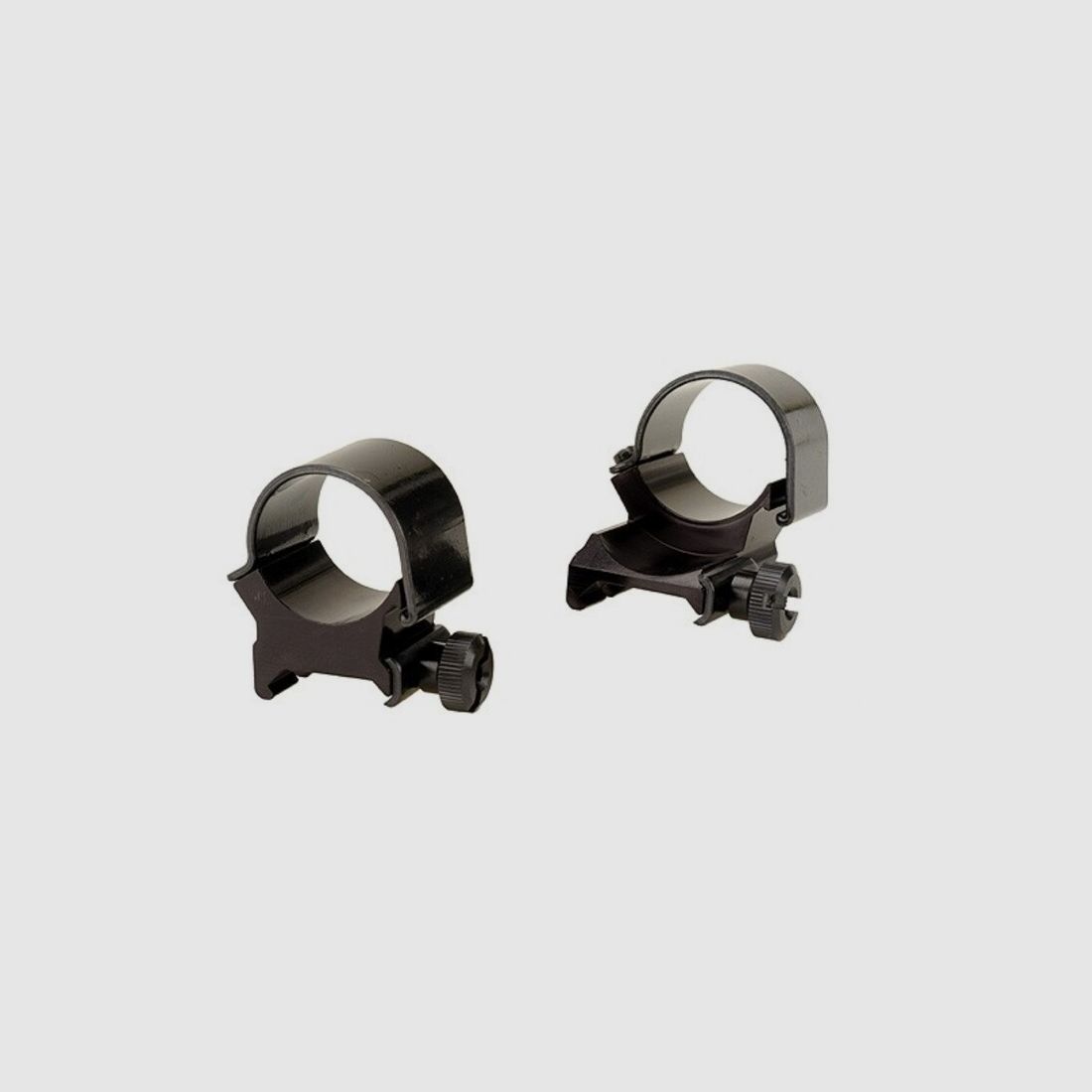 Weaver Top-Mount Weaver-Style Anelli (1 esteso) lucido nero 25,4mm alto, BH 8,43mm