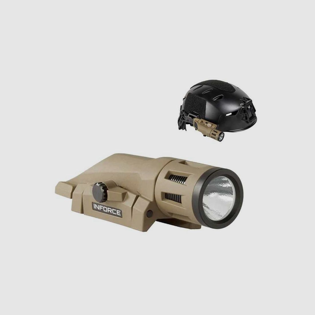 Taktische Lampe für Helm INFORCE HML - FDE, Bild 1 von 10