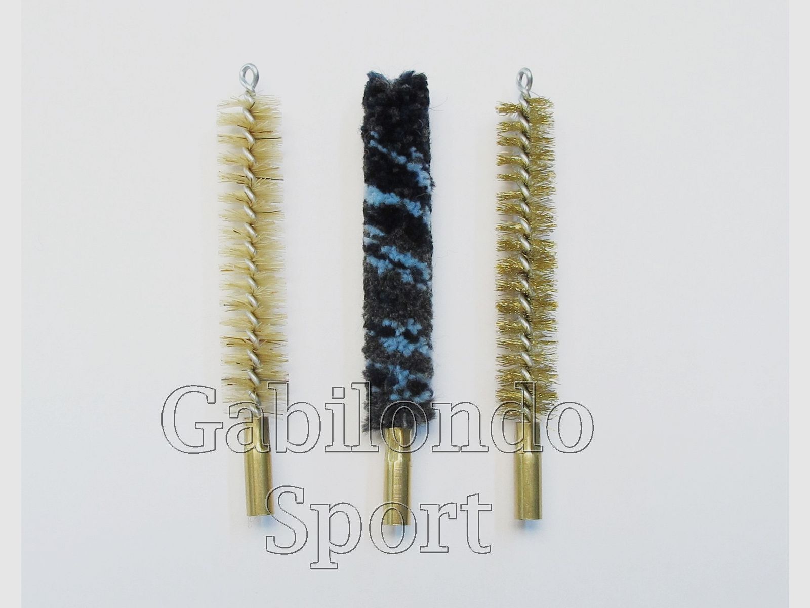 Kit de 3 brosses de nettoyage (nylon, coton et laiton), image 1 sur 2