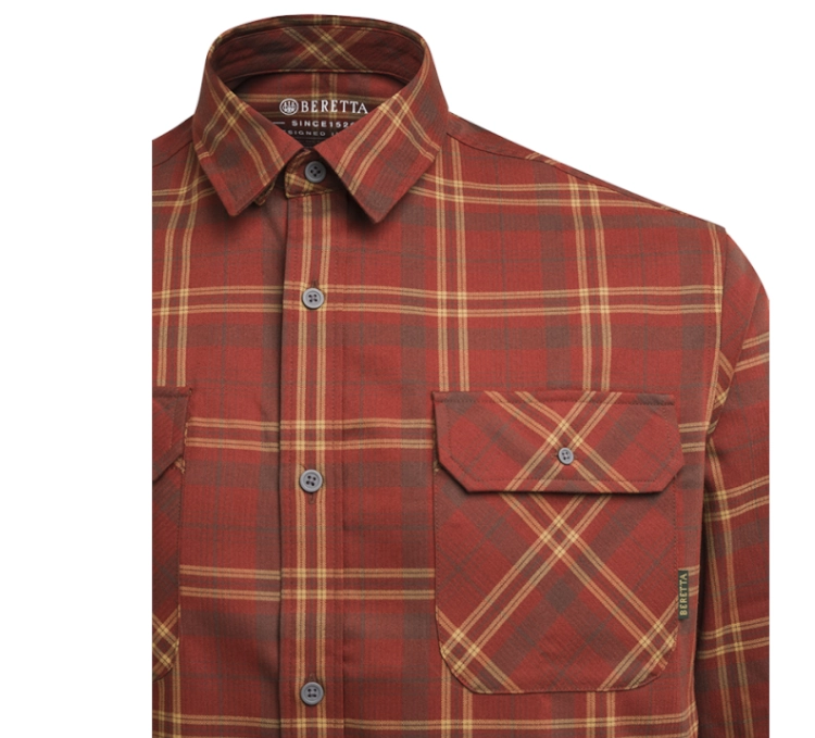 Camisa de franela Beretta Cadet LU991 - Rustwood Madder Check, imagen 4 de 4