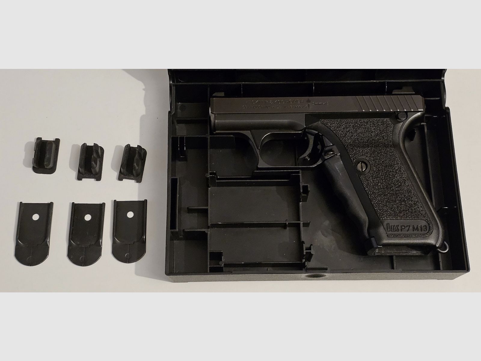 Rariteit: Heckler & Koch P7 M13 (1994) – Topstaat – 3 Magazijnen – Fabrikantdoos