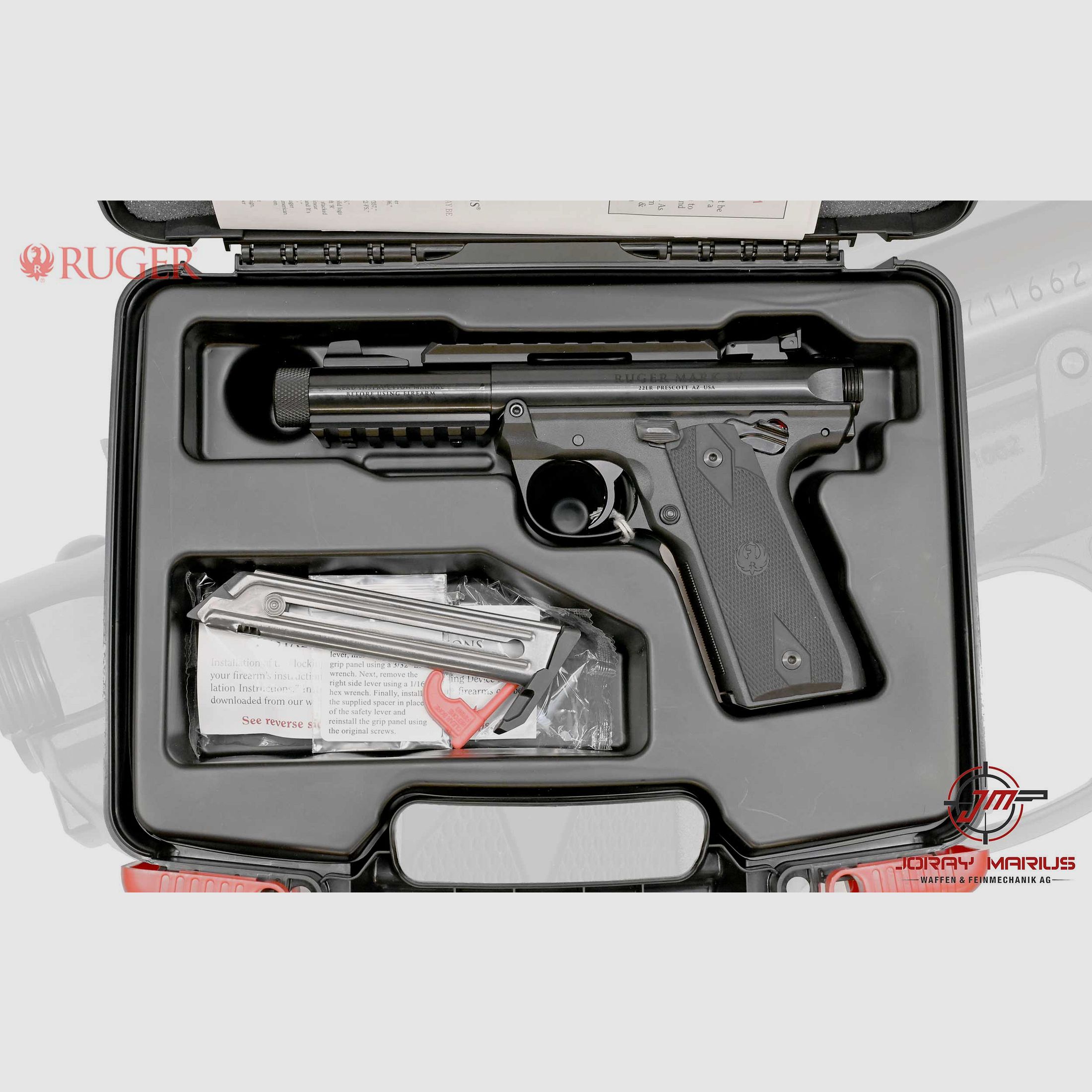 Ruger Mark IV 22/45 Tactical Black Oxide .22lr 4.4”, Bild 2 von 2