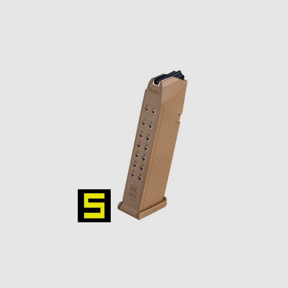 Magazine Glock 19X – 17 rounds, image 1 of 2